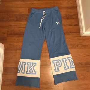 These are PINK sweat pants that are fairly new.